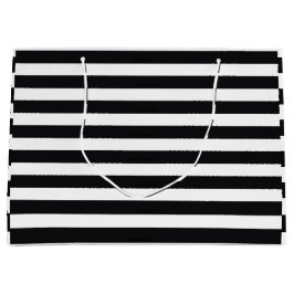 schwarz-weiße Streifen Große Geschenktüte
