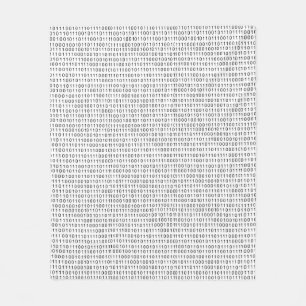 Schwarz-weiße Streifen mit Binärcode Fleecedecke