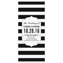 Schwarz-weiße Streifen schicke Hochzeitsfeiern