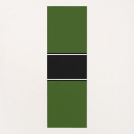 Schwarz-weiße Streifen Waldgrün Hintergrund Yogamatte