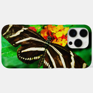 Schwarz-weiße Streifen Zebraschmetterling-Langling iPhone 16 Pro Max Hülle