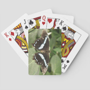 Schwarz-weiße tropische Schmetterlingsspielkarten Spielkarten