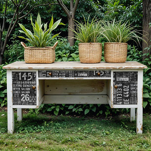 Schwarz-weiße Typografie-Dekoutenpapier Geschenkpapier Set