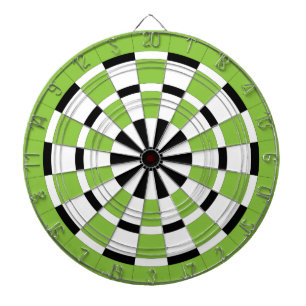 Schwarz-weiße und Limone Dartboard Dartscheibe