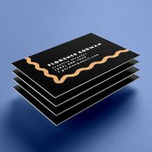 Schwarz-weiße und pastellfarbene Orange Wavy-Rahme