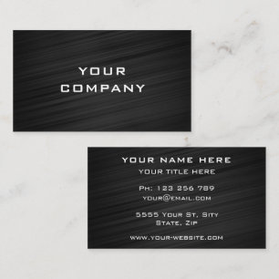 Schwarz-weiße Visitenkarte für benutzerdefinierte 