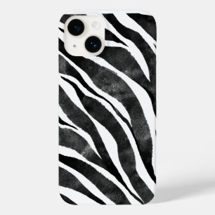 Schwarz-weiße Zebra-Tierausdruck Case-Mate iPhone 14 Hülle