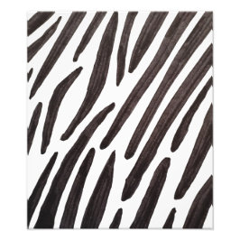 Schwarz-weiße Zebrastreifen Fotodruck