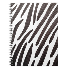 Schwarz-weiße Zebrastreifen Notizblock