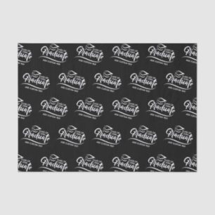 Schwarz-weißer benutzerdefinierter Abschluss für G Seidenpapier