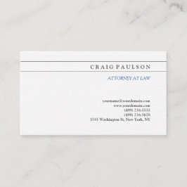 Schwarz-weißer Berater Rechtsanwalt Visitenkarte