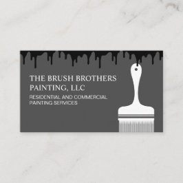 Schwarz-weißer Beruflicher Hausmaler Visitenkarte