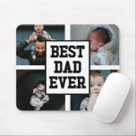 Schwarz-weißer bester Vater je benutzerdefiniertes Mousepad<br><div class="desc">Dies ist ein Schwarz-weißer Best Vater je Custom Foto Picture Mouse Pad!</div>