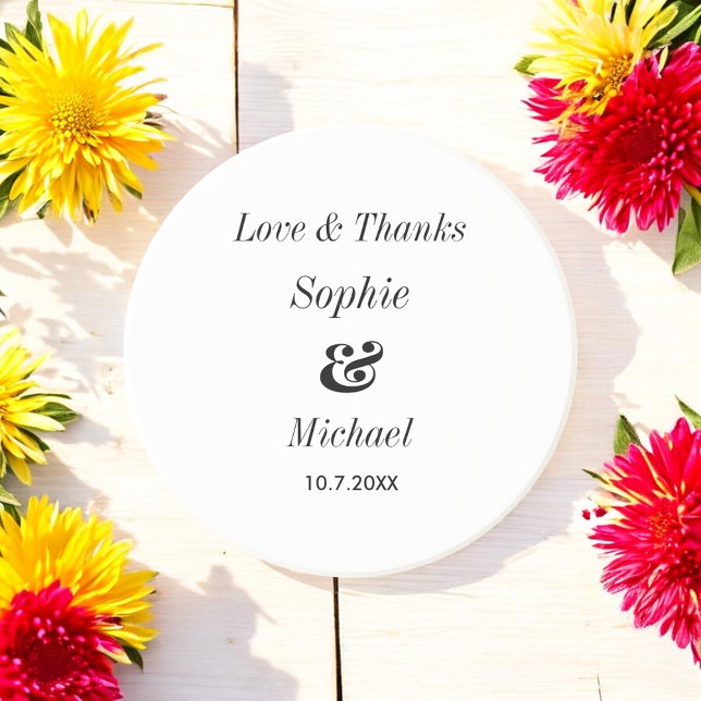 Schwarz-weißer Brautgarten Getränkeuntersetzer (Von Creator hochgeladen)