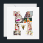 Schwarz-weißer Buchstabe M Foto-Collage Karte<br><div class="desc">Diese Monogramm-Foto-Collage ist ein personalisiertes Design,  das ein auffälliges Monogramm (Initialen oder einen Buchstaben) mit einer Sammlung von Fotos kombiniert,  die künstlerisch darin oder darum herum angeordnet sind. Es ist eine stilvolle Möglichkeit,  Erinnerungen zu präsentieren und gleichzeitig eine einzigartige,  elegante Note in die Dekoration oder Geschenke zu bringen.</div>