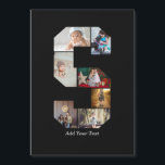 Schwarz-weißer Buchstabe S Foto-Collage Magnetkarte<br><div class="desc">Diese Monogramm-Foto-Collage ist ein personalisiertes Design,  das ein auffälliges Monogramm (Initialen oder ein Buchstabe) mit einer Sammlung von Fotos kombiniert,  die künstlerisch darin oder darum herum angeordnet sind. Es ist eine stilvolle Möglichkeit,  Erinnerungen zu präsentieren und gleichzeitig eine einzigartige,  elegante Note für die Dekoration oder Geschenke hinzuzufügen.</div>