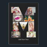 Schwarz-weißer Buchstaben-M-Fotocollage Magnetkarte<br><div class="desc">Diese Monogramm-Fotocollage ist ein personalisiertes Design,  das ein mutiges Monogramm (Initialen oder einen Buchstaben) mit einer Sammlung von Fotos kombiniert,  die künstlerisch darin oder darum herum angeordnet sind. Es ist eine stilvolle Möglichkeit,  Erinnerungen zu präsentieren und gleichzeitig eine einzigartige,  elegante Note in die Dekoration oder Geschenke zu bringen.</div>