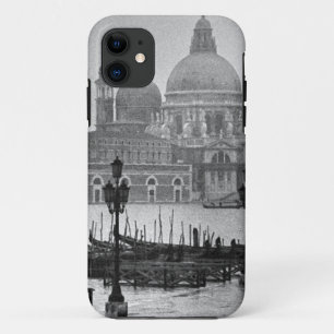 Schwarz-weißer Canal Venedig Italien Reisen Case-Mate iPhone Hülle