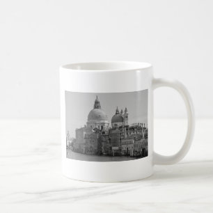 Schwarz-weißer Canal Venedig Italien Reisen Kaffeetasse