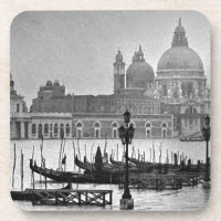 Schwarz-weißer Canal Venedig Italien Reisen