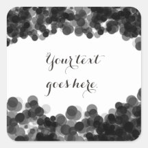 Schwarz-weißer Caviar Elegante Gastgeschenk Aufkle