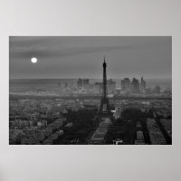 Schwarz-weißer Eiffelturm Paris Europa Reisen