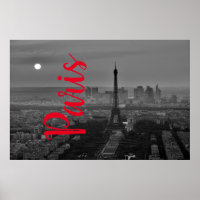 Schwarz-weißer Eiffelturm Paris Europa Reisen