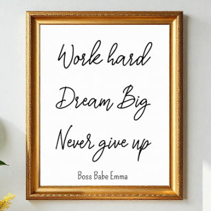 Schwarz-weißer Erfolgskurs: harter Spielraum Poster