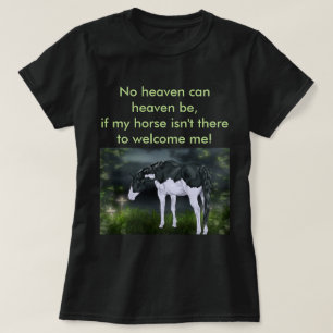 Schwarz-weißer Frame-Overo-Paint-Hengst T-Shirt