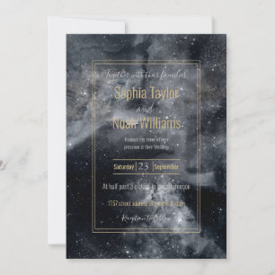 Schwarz-weißer Galaxienebel