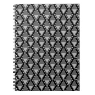 Schwarz-weißer geometrischer Deko Notizblock