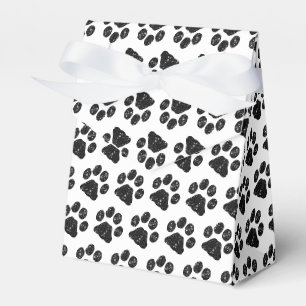 Schwarz-weißer Glitzer-Paste Geschenkschachtel