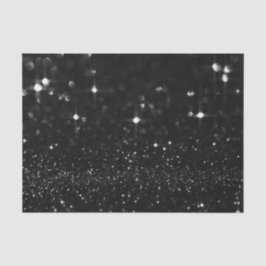 Schwarz-weißer Glitzer Spark Weißer Delikatessen Seidenpapier