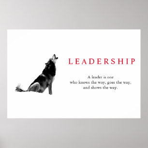 Schwarz-weißer Inspirationsvorsprung Poster