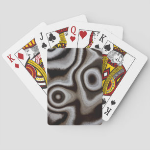 Schwarz-weißer Jaspisstein Spielkarten