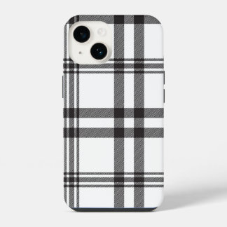 Schwarz-weißer Karierter Iphone-Fall iPhone 14 Hülle
