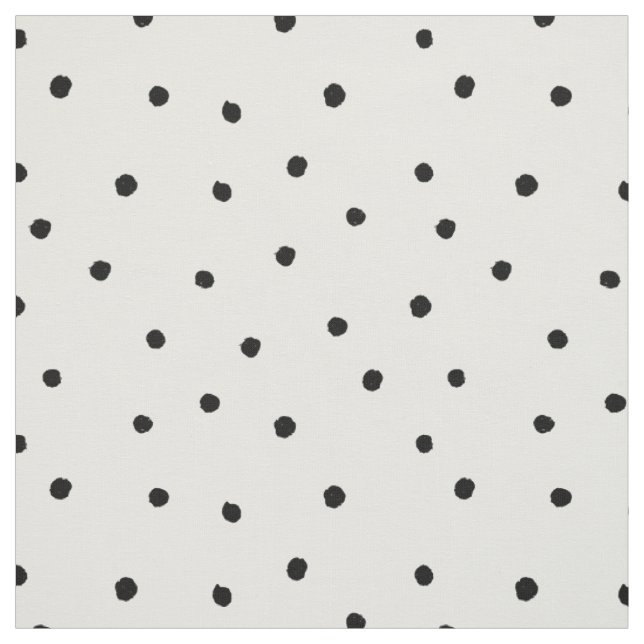 Schwarz-weißer kleiner Dot Brush Circle Drucken Mi Stoff (Muster)