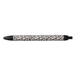 Schwarz-weißer Leopard-          PrintPen Kugelschreiber