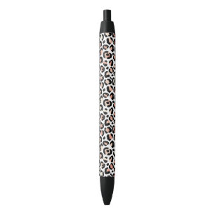 Schwarz-weißer Leopard-          PrintPen Kugelschreiber