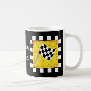 Schwarz-weißer Markierungsname Personalisiert Tasse
