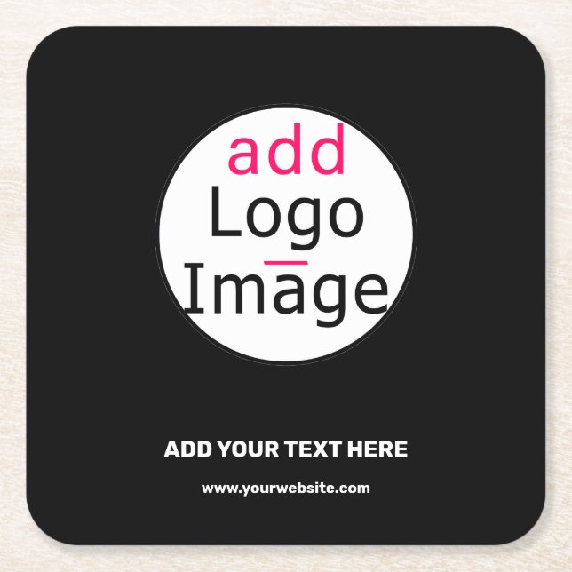 Schwarz-weißer Minimalwert für Business Chic Rechteckiger Pappuntersetzer (Vorderseite)