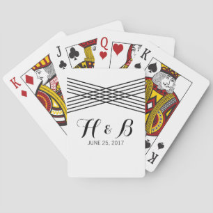 Schwarz-weißer moderner Deko Spielkarten