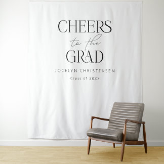 Schwarz-weißer moderner einfacher Grad Foto Hinter Wandteppich