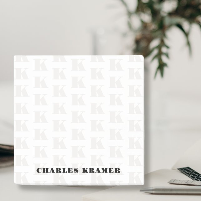 Schwarz-weißer, moderner, fettformatiger Anfangsbu Post-it Klebezettel (Von Creator hochgeladen)