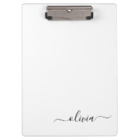 Schwarz-weißer Name für das Girl-Monogramm