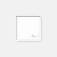 Schwarz-weißer Name für das Girl-Monogramm