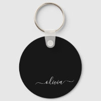 Schwarz-weißer Name für das Girl-Monogramm