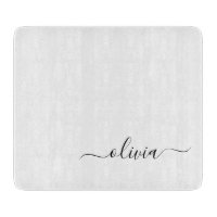 Schwarz-weißer Name für das Girl-Monogramm