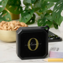 Schwarz-weißer Name für personalisierte Monogramm-