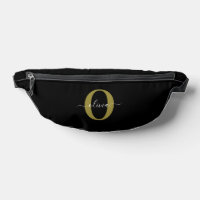Schwarz-weißer Name für personalisierte Monogramm-